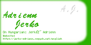 adrienn jerko business card